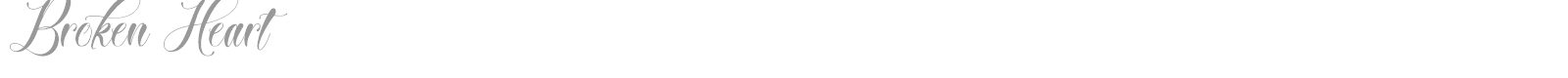 Broken Heart font preview